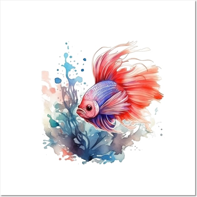 Betta Fish Wall Art by gblackid